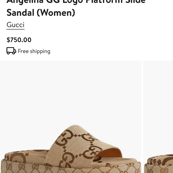 NWT Gucci Angelina GG Logo Platform - Picture 3 of 4